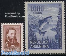 Argentina 1968 Definitives 2v, Mint NH, Nature - Fish - Nuevos