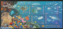 Australia 1995 Melbourne Fair S/s, Mint NH, Nature - Fish - Turtles - Sharks - Unused Stamps