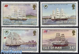 Isle Of Man 1988 Ships 4v, Mint NH, Transport - Ships And Boats - Ships