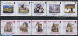 Isle Of Man 2004 National Heritage 2x5v [::::], Mint NH, History - Transport - Various - History - Knights - Ships And.. - Ships