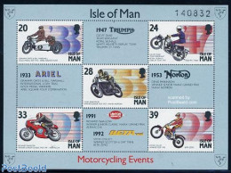 Isle Of Man 1993 Motor Sports S/s, Mint NH, Transport - Motorcycles - Motorfietsen