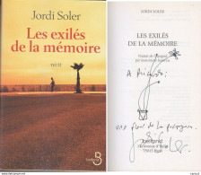 C1 ESPAGNE Jordi SOLER Les EXILES DE LA MEMOIRE Envoi DEDICACE Signed MEXIQUE - Signierte Bücher