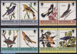 Montserrat 1985 J.J. Audubon, Birds 4x2v [:], Mint NH, Nature - Birds - Autres & Non Classés