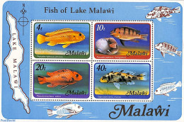 Malawi 1977 Fish S/s, With WM, Mint NH, Nature - Fish - Vissen
