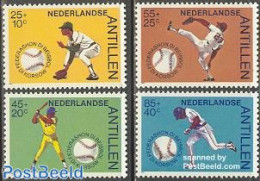 Netherlands Antilles 1984 Baseball 4v, Mint NH, Sport - Baseball - Base-Ball