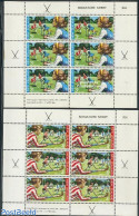 New Zealand 1971 Health, Hockey 2 M/s, Mint NH, Health - Sport - Health - Hockey - Sport (other And Mixed) - Unused Stamps