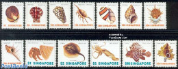 Singapore 1977 Marine Life 13v, Mint NH, Nature - Fish - Shells & Crustaceans - Vissen