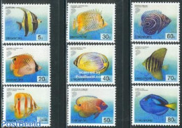 Singapore 2001 Fish 9v, Mint NH, Nature - Fish - Fishes