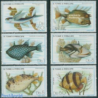 Sao Tome/Principe 1979 Fish 6v, Mint NH, Nature - Fish - Vissen