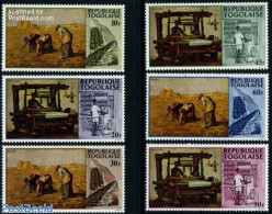 Togo 1968 Industrialisation 6v, Mint NH, Science - Various - Mining - Industry - Textiles - Art - Vincent Van Gogh - Fabrieken En Industrieën