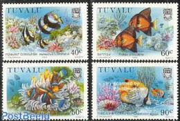 Tuvalu 1989 Marine Life 4v, Mint NH, Nature - Fish - Peces