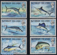 Virgin Islands 1972 Sea Fishing 6v, Mint NH, Nature - Fish - Fishing - Poissons