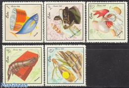 Cuba 1968 Food Industry 5v, Mint NH, Health - Nature - Food & Drink - Birds - Cattle - Fish - Poultry - Ongebruikt