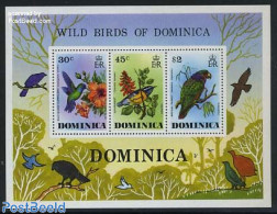 Dominica 1976 Birds S/s, Mint NH, Nature - Birds - Hummingbirds - República Dominicana