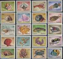 Fujeira 1972 Marine Life 20v, Mint NH, Nature - Fish - Shells & Crustaceans - Crabs And Lobsters - Fishes