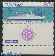 Israel 1963 SS Shalom 1v, Mint NH, Transport - Ships And Boats - Nuevos (con Tab)