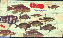 Liberia 2000 African Fish 6v M/s, Mint NH, Nature - Fish - Poissons