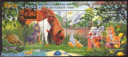 Australia 1996 Melbourne Phil. Exhib. S/s, Mint NH, Nature - Animals (others & Mixed) - Birds - Cats - Dogs - Horses -.. - Unused Stamps