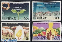 Bahamas 1995 FAO 4v, Mint NH, Health - Nature - Various - Food & Drink - Birds - Cattle - Fish - Fishing - Fruit - Pou.. - Levensmiddelen