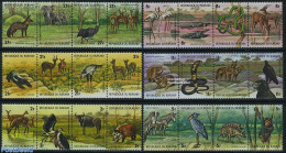 Burundi 1977 Animals 6x4v [:::], Mint NH, Nature - Animals (others & Mixed) - Birds - Crocodiles - Elephants - Snakes .. - Other & Unclassified