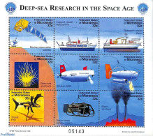 Micronesia 1998 Int. Ocean Year 9v M/s, Mint NH, Nature - Transport - Fish - Ships And Boats - Space Exploration - Vissen