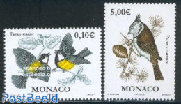 Monaco 2002 Definitives, Birds 2v, Mint NH, Nature - Birds - Ongebruikt