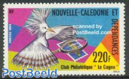 New Caledonia 1985 Le Cagou 1v, Mint NH, Nature - Birds - Philately - Stamps On Stamps - Ongebruikt