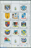 New Caledonia 1993 Coat Of Arms 13v M/s, Mint NH, History - Nature - Sport - Transport - Various - Coat Of Arms - Bird.. - Neufs