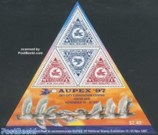 New Zealand 1997 Aupex Exposition S/s, Mint NH, Nature - Birds - Philately - Pigeons - Unused Stamps
