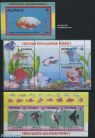 Philippines 1993 Fresh Water Fish 3 S/s, Mint NH, Nature - Fish - Peces