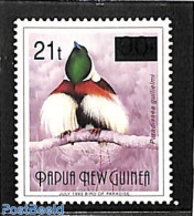 Papua New Guinea 1995 Bird Overprint 1v (t On Original Stamp, Thin Overprint), Mint NH, Nature - Birds - Papua Nuova Guinea