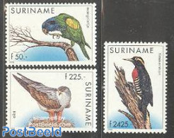 Suriname, Republic 1998 Birds 3v (50g,225g,2425g), Mint NH, Nature - Birds - Suriname