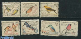 Czechoslovkia 1959 Birds 7v, Mint NH, Nature - Birds - Kingfishers - Other & Unclassified