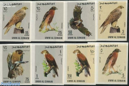 Umm Al-Quwain 1968 Birds 8v, Imperforated, Mint NH, Nature - Birds - Umm Al-Qaiwain