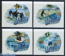 Vanuatu 2008 Underwater Post Office 4v S-a, Mint NH, Nature - Sport - Fish - Diving - Post - Fishes