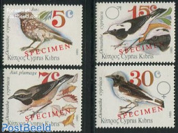 Cyprus 1991 Birds 4v SPECIMEN, Mint NH, Nature - Birds - Unused Stamps