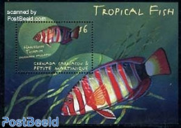 Grenada Grenadines 2000 Tropical Fish S/s, Choerodon Fasciatus, Mint NH, Nature - Fish - Peces
