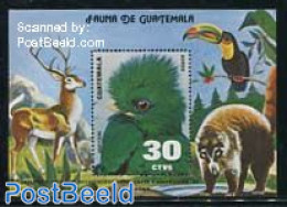 Guatemala 1979 Animals S/s, Mint NH, Nature - Animals (others & Mixed) - Birds - Deer - Toucans - Guatemala