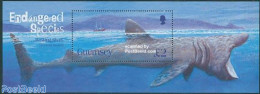 Guernsey 2005 Basking Shark S/s, Mint NH, Nature - Transport - Fish - Ships And Boats - Sharks - Poissons