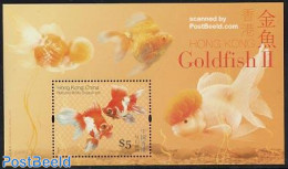 Hong Kong 2005 Goldfish S/s, Mint NH, Nature - Fish - Ungebraucht