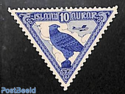 Iceland 1930 Airmail 1v, Falcon, Mint NH, Nature - Birds - Birds Of Prey - Unused Stamps