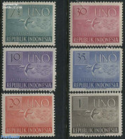 Indonesia 1951 6 Years United Nations 6v, Unused (hinged), History - Nature - United Nations - Birds - Indonésie