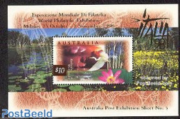 Australia 1998 Italia 98 S/s, Mint NH, Nature - Birds - Philately - Storks - Nuevos