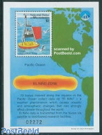 Micronesia 1998 Int. Ocean Year S/s, Observation Buoy, Mint NH, Nature - Science - Various - Birds - Meteorology - Maps - Climat & Météorologie