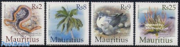 Mauritius 2005 Round Island 4v, Mint NH, Nature - Birds - Flowers & Plants - Reptiles - Snakes - Trees & Forests - Rotary, Lions Club