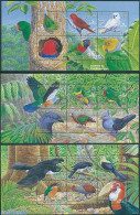 Solomon Islands 2005 Birds 3 S/s, Mint NH, Nature - Birds - Parrots - Islas Salomón (1978-...)