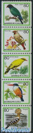 Korea, South 1986 Birds 5v [::::] Coil, Mint NH, Nature - Birds - Kingfishers - Corée Du Sud
