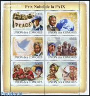 Comoros 2008 Nobel Prize For Peace 6v M/s, Mint NH, History - Nature - Various - Nobel Prize Winners - Peace - United .. - Nobel Prize Laureates