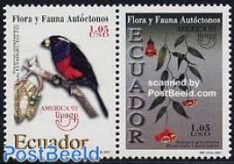 Ecuador 2003 UPAEP 2v [:], Mint NH, Nature - Birds - Flowers & Plants - U.P.A.E. - Ecuador