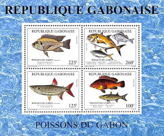 Gabon 2000 Fish S/s, Mint NH, Nature - Fish - Neufs